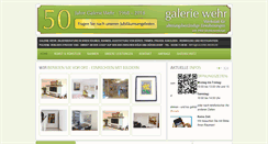 Desktop Screenshot of galerie-wehr.de