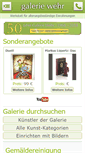 Mobile Screenshot of galerie-wehr.de